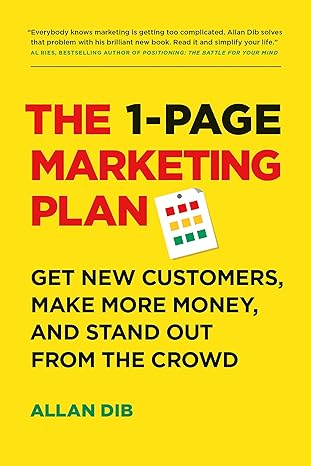 1 - Page marketing plan