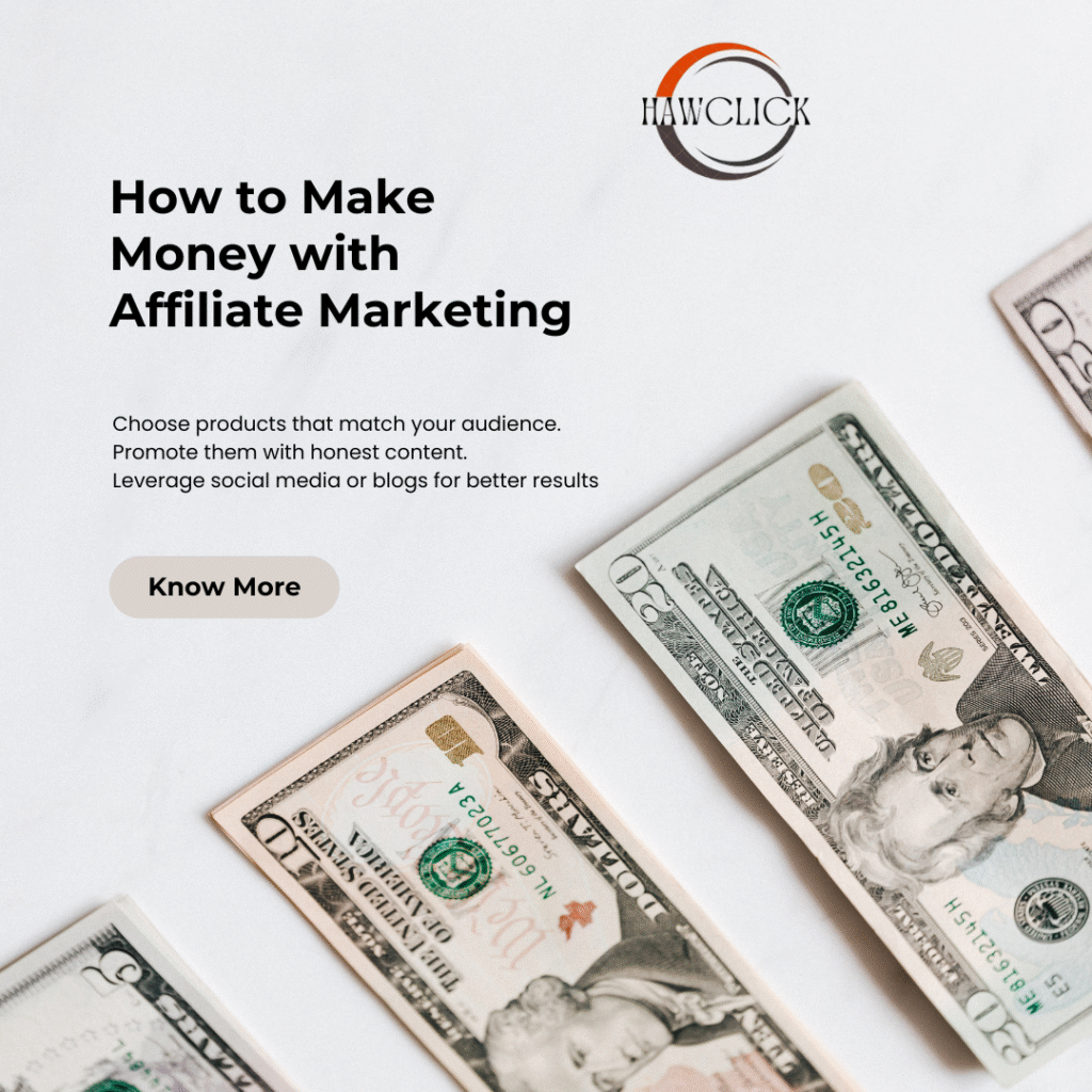 Affiliate marketing is one of the easiest ways to make money with digital marketing skills
