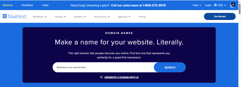 To create a wordpress website